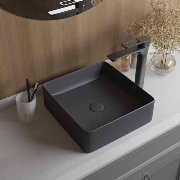 Раковина Iddis Серый матовый накладной, Slide, SLIGM01i27