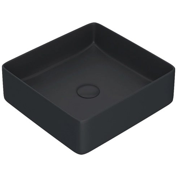 Раковина Iddis Чёрный матовый накладной, Slide, SLIBM01i27