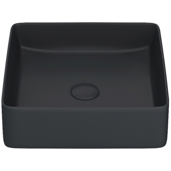 Раковина Iddis Чёрный матовый накладной, Slide, SLIBM01i27