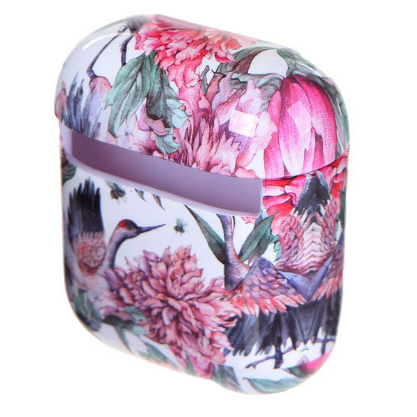 Чехол для AirPods LuxCase 1/2 IMD (pink flowers)
