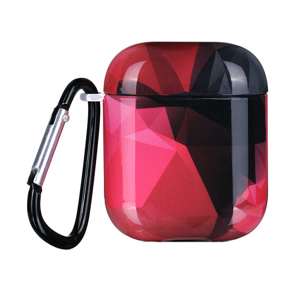 Чехол для AirPods LuxCase 1/2 IMD (Polygon red)