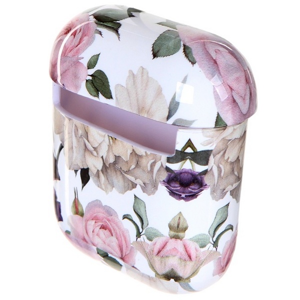 Чехол для AirPods LuxCase 1/2 IMD (purple flowers)