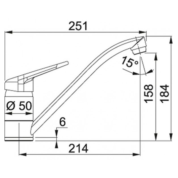 Смеситель Franke NOVARA PLUS серый 115.0470.659