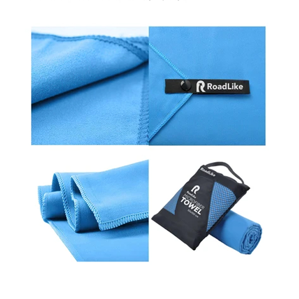 Полотенце спортивное охлаждающее RoadLike Travel 50x100 см синий