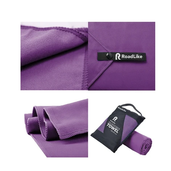 Полотенце спортивное охлаждающее RoadLike Travel 50x100 см черника