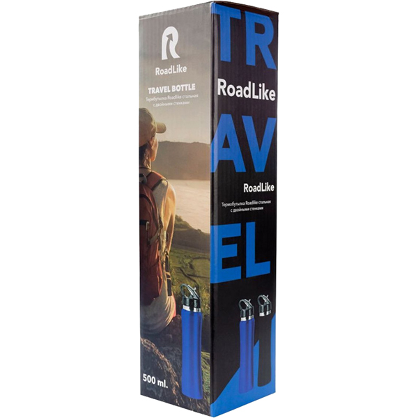 Термобутылка RoadLike 500мл синий