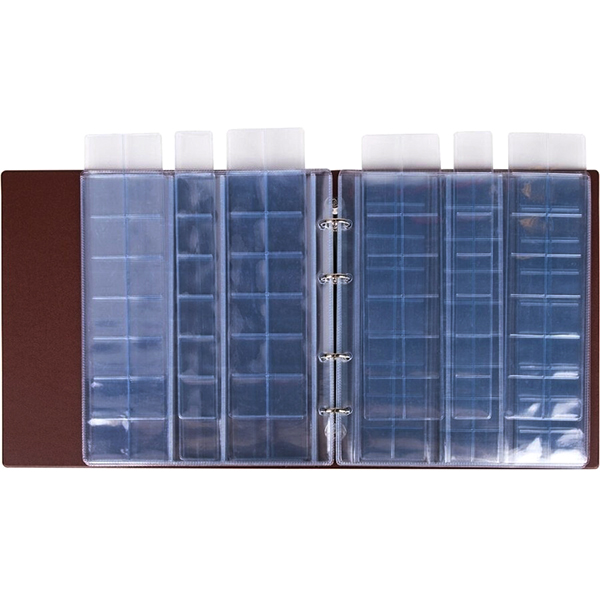 Альбом Остров сокровищ Альбом д/монет и купюр 253х238мм на 380монет кор