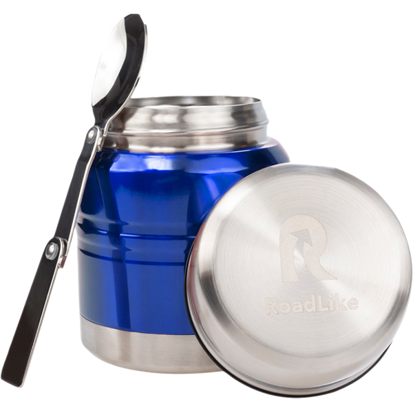 Термо ланч-бокс RoadLike 350мл синий фото