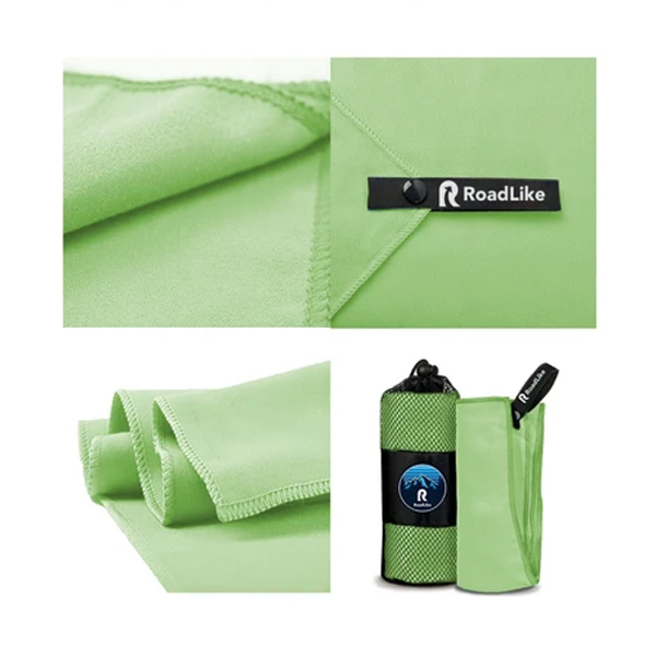 Полотенце спортивное охлаждающее RoadLike Camp 70*140 см зеленый