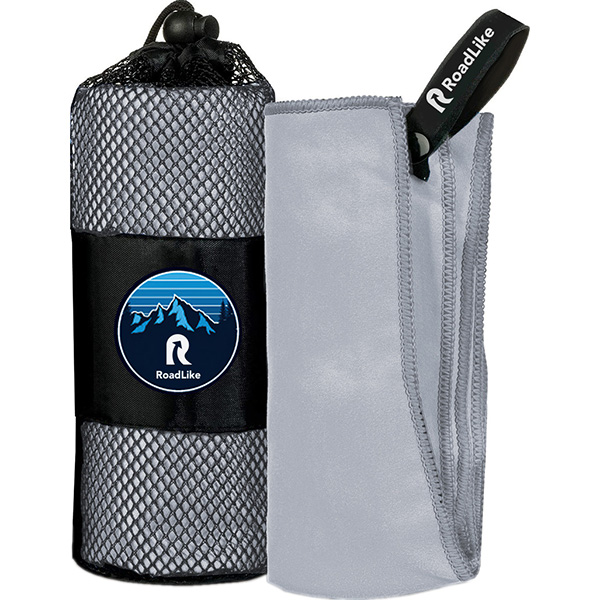 Полотенце спортивное охлаждающее RoadLike Camp 70*140 см серый