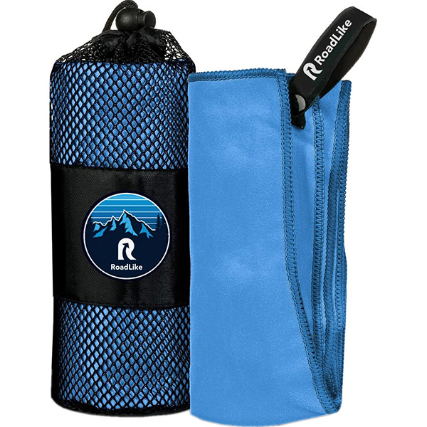 Полотенце спортивное охлаждающее RoadLike Camp 70*140 см синий