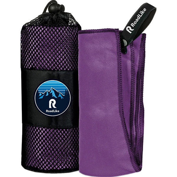 Полотенце спортивное охлаждающее RoadLike Camp 70*140 см черника