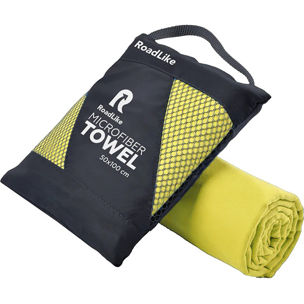 Полотенце спортивное охлаждающее RoadLike Travel 50*100 см желтый