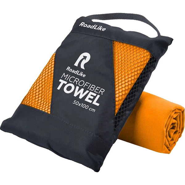 Полотенце спортивное охлаждающее RoadLike Travel 50*100 см оранжевый
