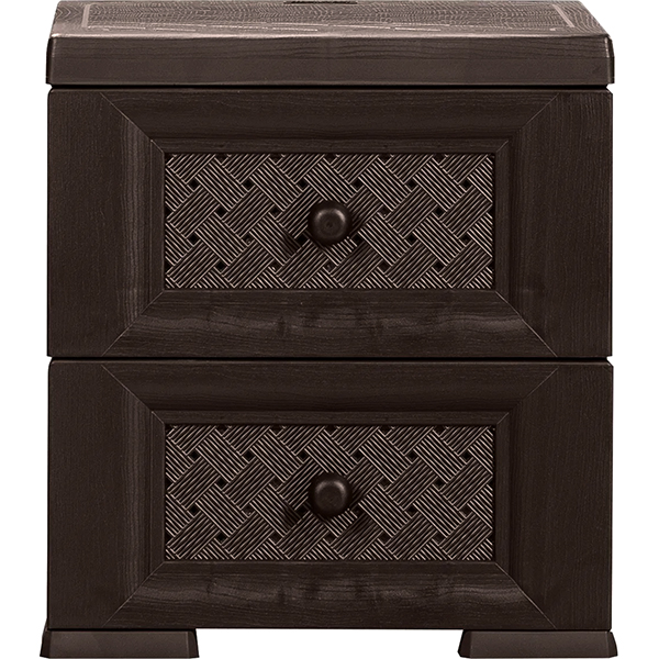 Комод интерьерный Элластик-Пласт 2 ящика (К-001 Ш)