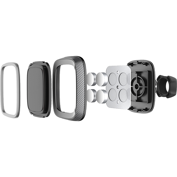 Держатель автомобильный для смартфонов Pero CH03 Dashboard Magnetic Holder PRAH-CH03GR серый