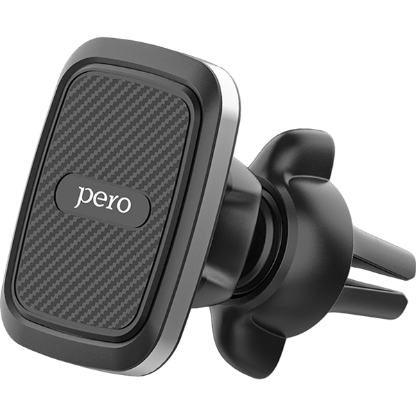 Держатель автомобильный для смартфонов Pero CH04 Magnetic Airvent CarHolder PRAH-CH04GR серый