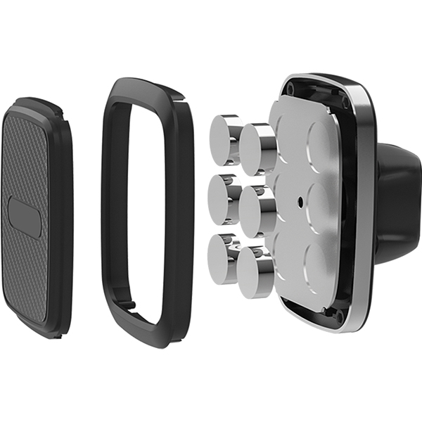 Держатель автомобильный для смартфонов Pero CH04 Magnetic Airvent CarHolder PRAH-CH04GR серый