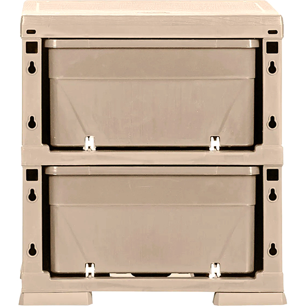 Комод интерьерный Элластик-Пласт 2 ящика (К-001 Б)