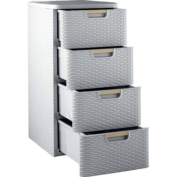 Комод интерьерный Элластик-Пласт 4 секции (ЭП 132452)