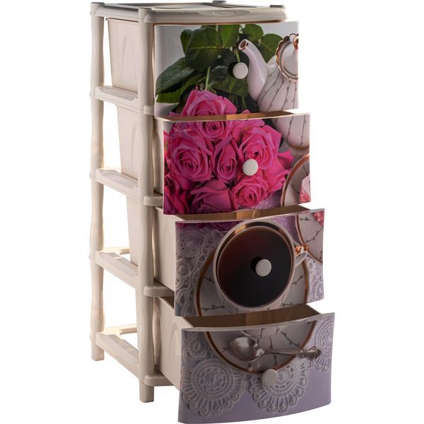 Комод интерьерный Элластик-Пласт 4 секции ( ЭП 644625)