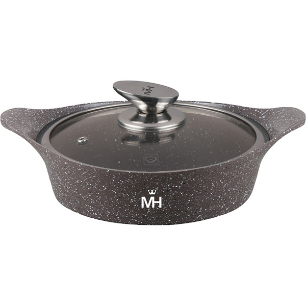 Сотейник MERCURYHAUS Granite 3,9л, с крышкой (MC-1757)