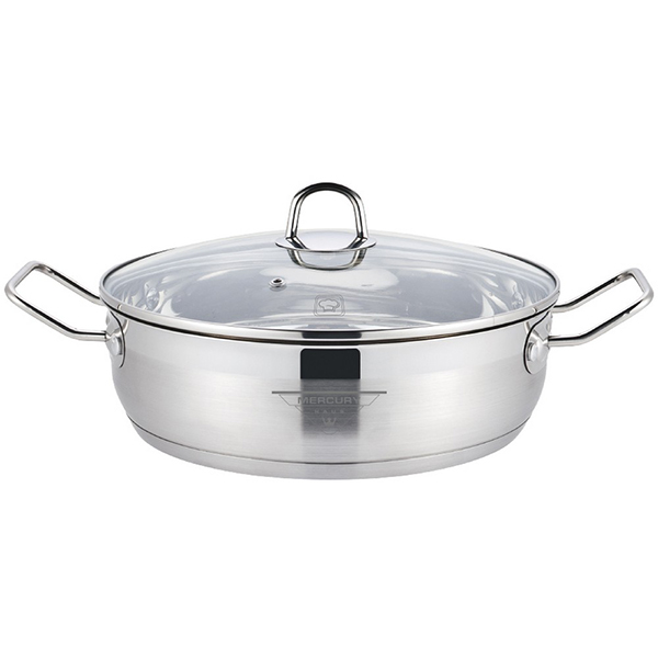 Сотейник MERCURYHAUS 4,2л 26x8см, с крышкой (MC-7066)