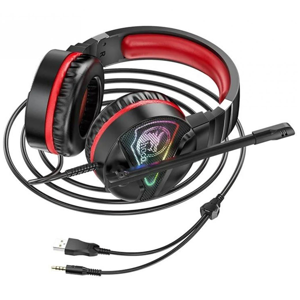 Наушники игровые Hoco W104 Touring красные
