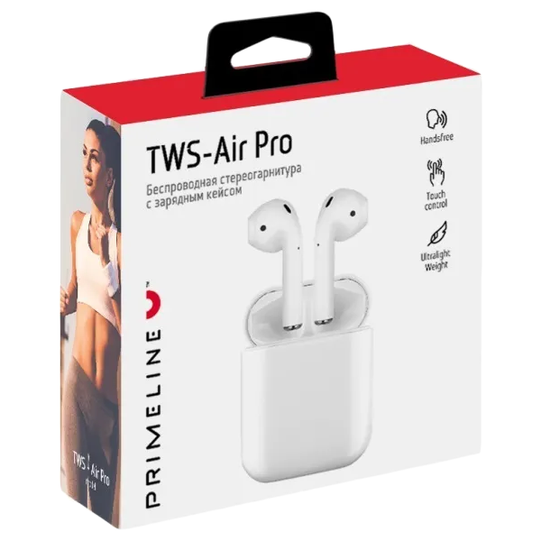 Наушники True Wireless Prime Line Беспроводная стереогарнитура TWS-Air Pro, BT 5.0+