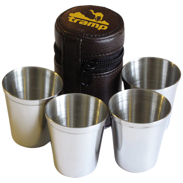 Набор посуды туристической Tramp Набор стальных стаканов (TRC-076)