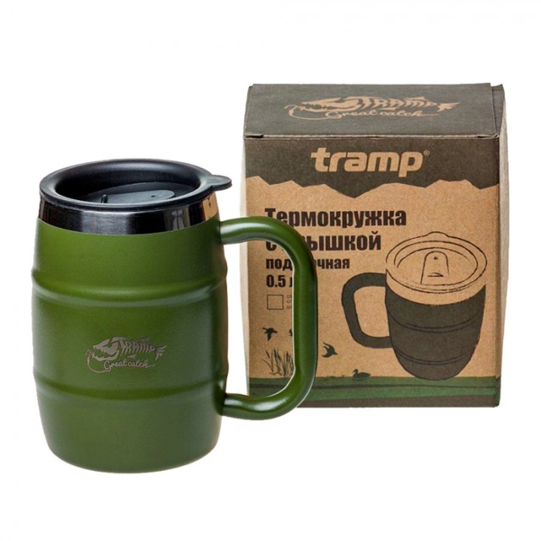 Термокружка Tramp TRC-100 0.5л, оливковый