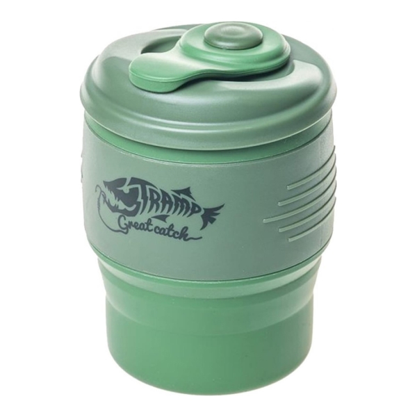 Термокружка Tramp складная с крышкой оливковый (TRC-082)