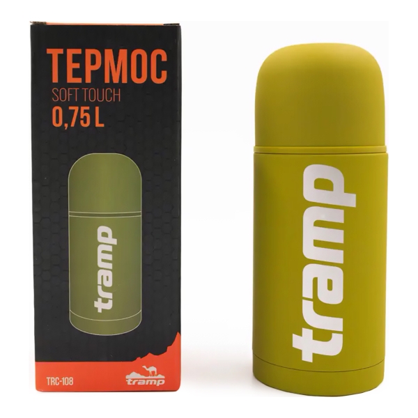 Термос Tramp Soft Touch 0.75 л. оливковый (TRC-108)