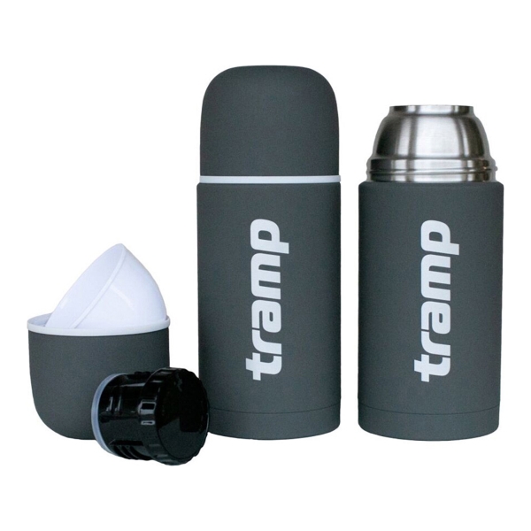 Термос Tramp Soft Touch 0.75 л. серый (TRC-108)