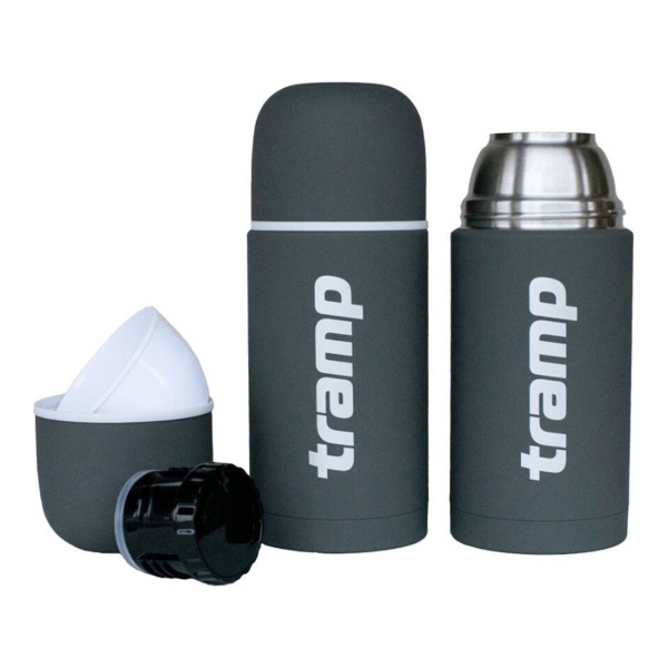 Термос Tramp Soft Touch 0.75 л. серый (TRC-108)