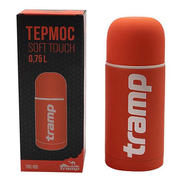 Термос Tramp Soft Touch 0.75 л. оранжевый (TRC-108)