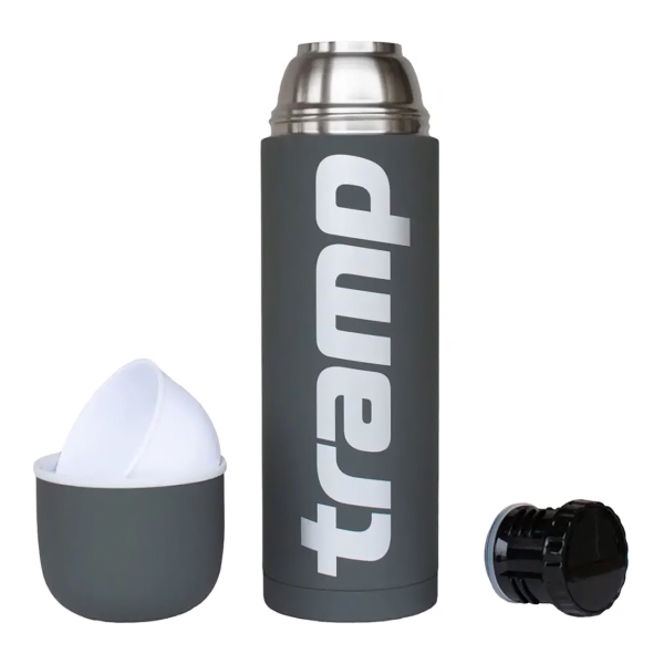 Термос Tramp Soft Touch 1.2 л. серый (TRC-110)