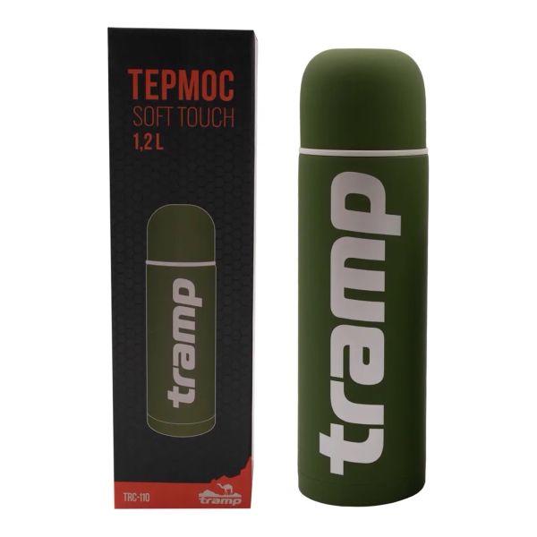 Термос Tramp Soft Touch 1.2 л.хаки (TRC-110)