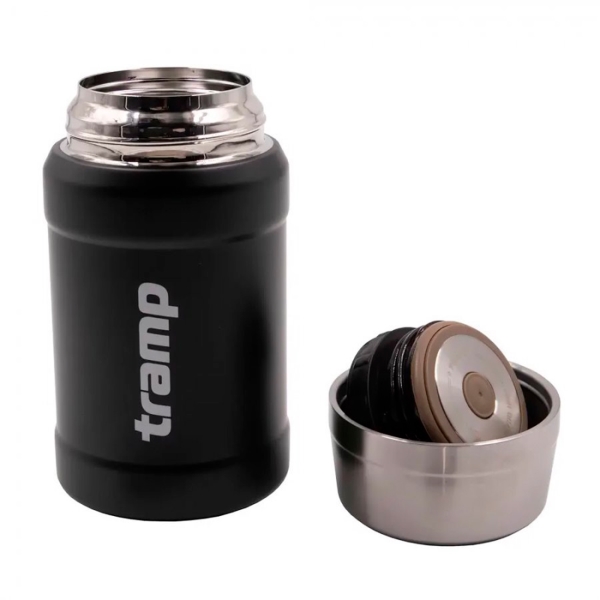 Термос Tramp с широким горлом 0.8 л черный (TRC-132)