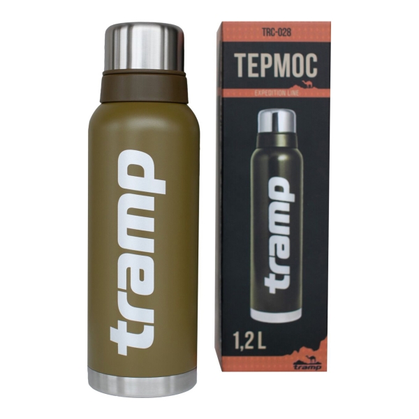 Термос Tramp 1.2 л оливковый (TRC-028)