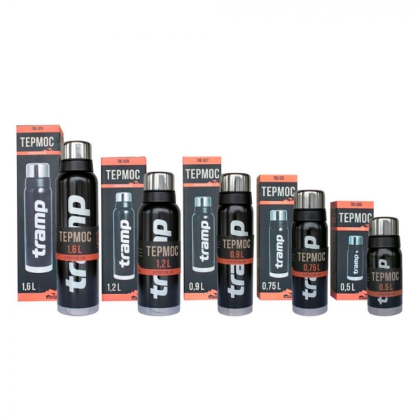 Термос Tramp 1.6 л черный (TRC-029)