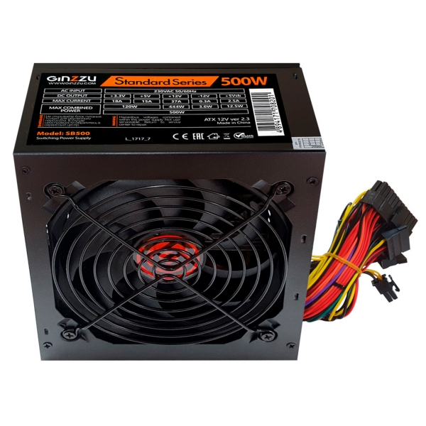 Блок питания Ginzzu SB500 12см
