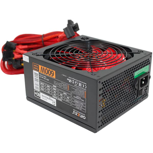 Блок питания Ginzzu PC600 14см 80+