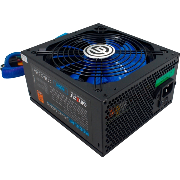 Блок питания Ginzzu MC600 14см 80+Bronze