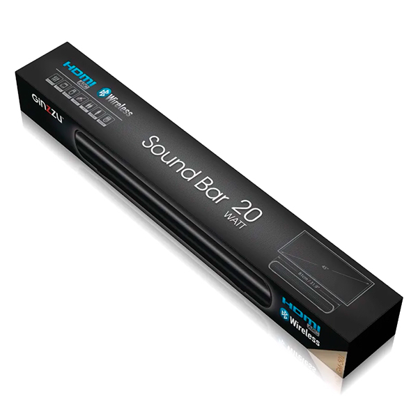 Саундбар Ginzzu 2x10W/HDMI/RCA/Optical/USB/ДУ (GM-501)