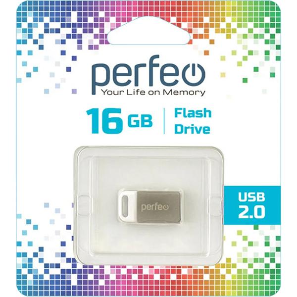 Флэш диск USB Perfeo 16GB M05 Metal Series (PF-M05MS016)