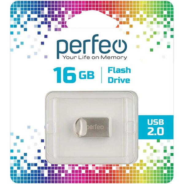 Флэш диск USB Perfeo 16GB M09 Metal Series (PF-M09MS016)