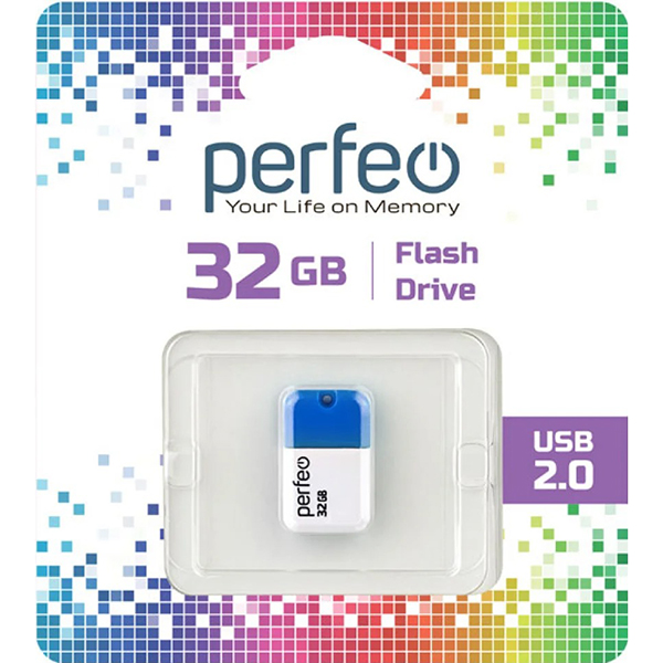 Флэш диск USB Perfeo 32GB M04 Blue (PF-M04BL032)