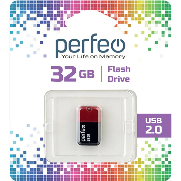 Флэш диск USB Perfeo 32GB M04 Red (PF-M04R032)