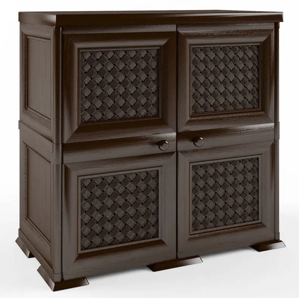 Шкаф для прихожей Элластик-Пласт Уют, шоколад, арт Э-023 Ш (Э-023 Ш)